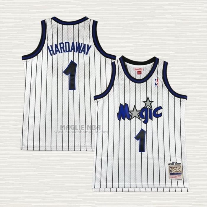 Maglia Penny Hardaway NO 1 Bambino Orlando Magic Mitchell & Ness 1993-94 Bianco